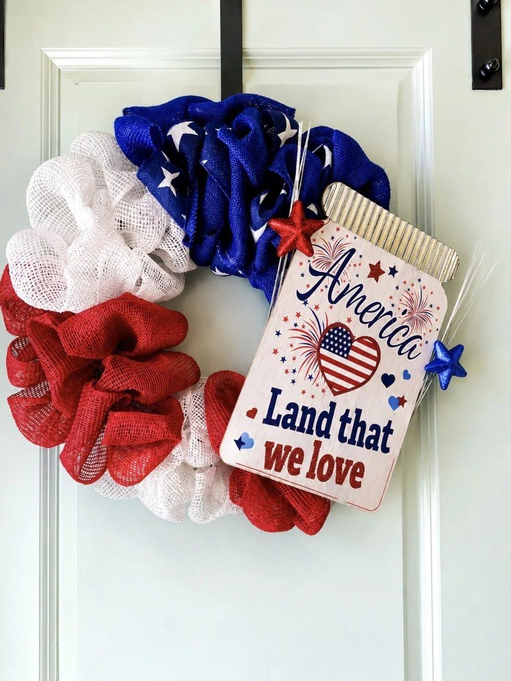 🇺🇸 Handmade Patriotic Wreath 🇺🇸